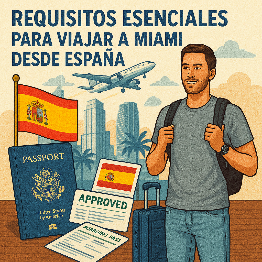 Requisitos esenciales para viajar a Miami desde España