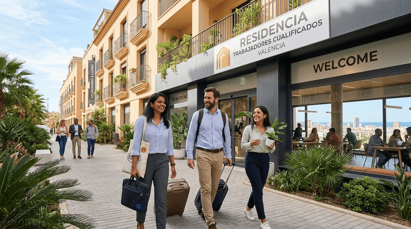 Abogado acompañando a clientes que han obtenido la residencia para trabajadores altamente cualificados en España